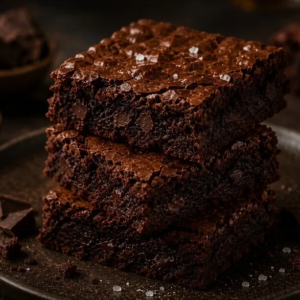 Brownie de Miso Vermelho e Chocolate Negro